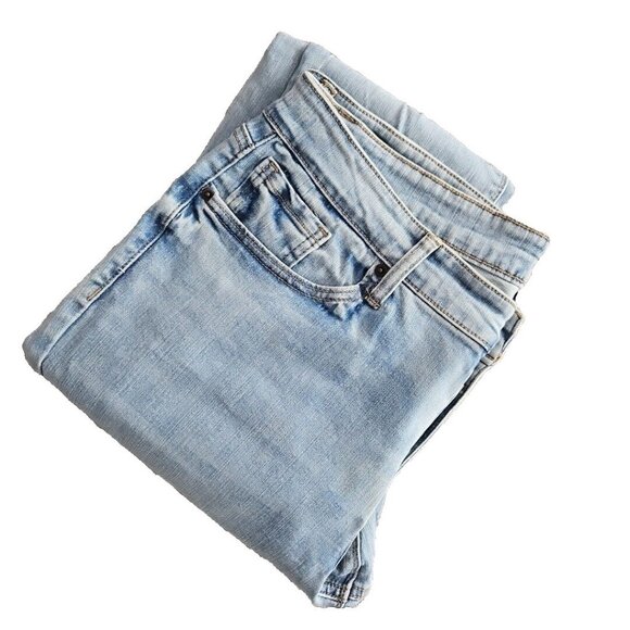 NY&C Women's Jeans Size 18 Mid-Rise Skinny NWT RN 23243 Rainbow Heart Embroidery - Picture 11 of 16